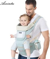 Ergonomische Baby Draagzak - Baby Draagzak -3 in 1 - Babycarrier - Babydrager-ergonomische draagdoek- lichtblauw 4 seizoenen