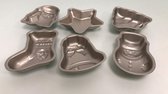 Bakfiguurtjes - 6 stuks - kerstfiguren