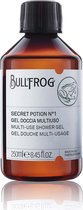 Bullfrog All-in-one Shower Shampoo Secret Potion No. 1 - Barbershop Shampoo - Geur Leer/Whiskey/Rum - 250ML