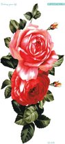 Temporary tattoo | tijdelijke tattoo | fake tattoo | roos - rose | 100 x 210 mm