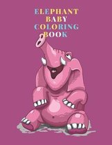 Elephant baby Coloring Book
