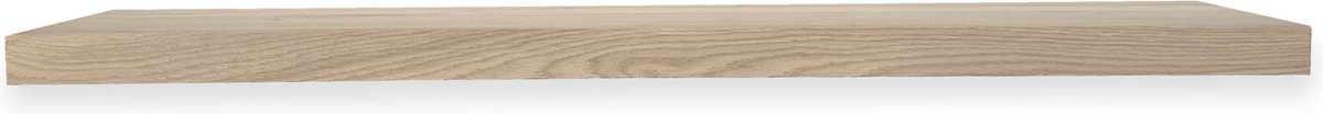 Zwevende wandplank eiken met rechte rand 130 x 30 cm - 40 mm - Wandplank - Wand plank - Wandplank hout - Wandplank zwevend - Zwevende wandplank - Wandplanken & -rekken - Wandplank kinderkamer - Boekenplank - Boekenplanken - Boekenplank kinderkamer
