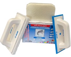 MAPEI Voegset - Incl. Voegbord, Scotch Brite, Houder & Voegspons - Voor Cement & Epoxy