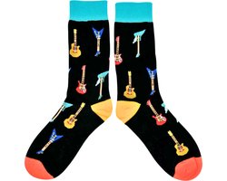 Tutti Footi - Sokken met Elektrische Gitaren - maat 37-42 - Grappige sokken voor Gitaar spelers en rock muziekliefhebbers Tutti Footi - Sokken met Elektrische Gitaren - maat 37-42 - Grappige sokken voor Gitaar spelers en rock muziekliefhebbers