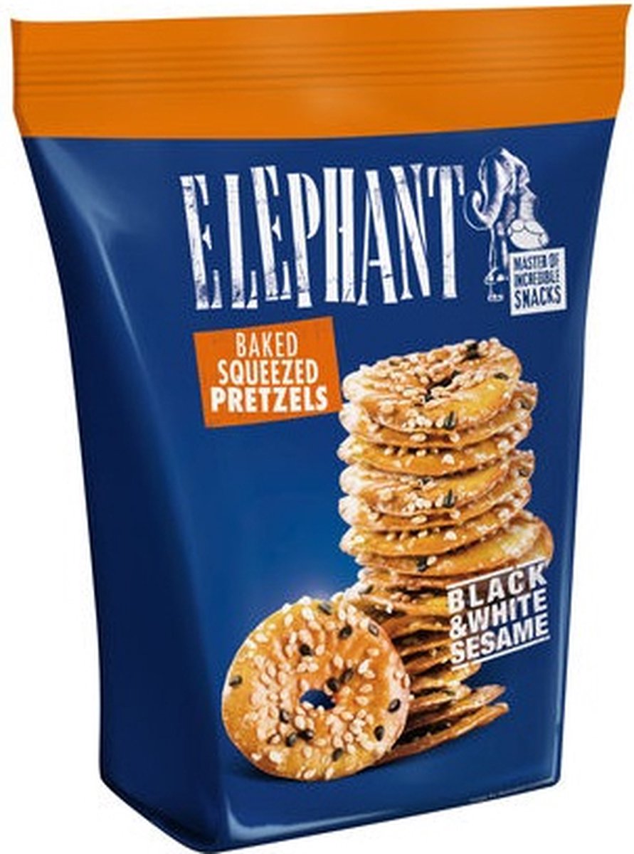 12x Elephant Pretzels Sesam 180 gr