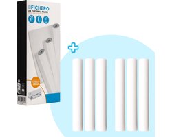 Fichero Thermisch papier - Combideal met 9x Papierrollen A4 - Voor Thermisch Printer - Wit