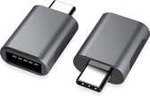 LuTech® Universele USB-C naar USB-A Adapter - Converter - Space Grey