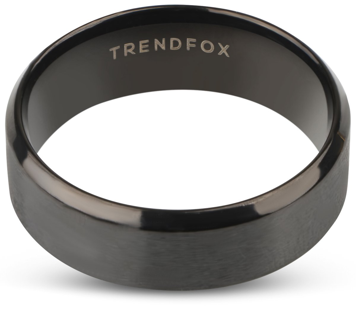 Heren Ring Zwart - Staal - Schoencadeautjes Sinterklaas - Papa Cadeau Voor Mannen - Vaderdag