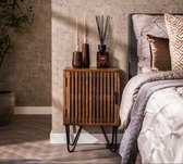 Set de 2 réglages de chevet | Bois de manguier