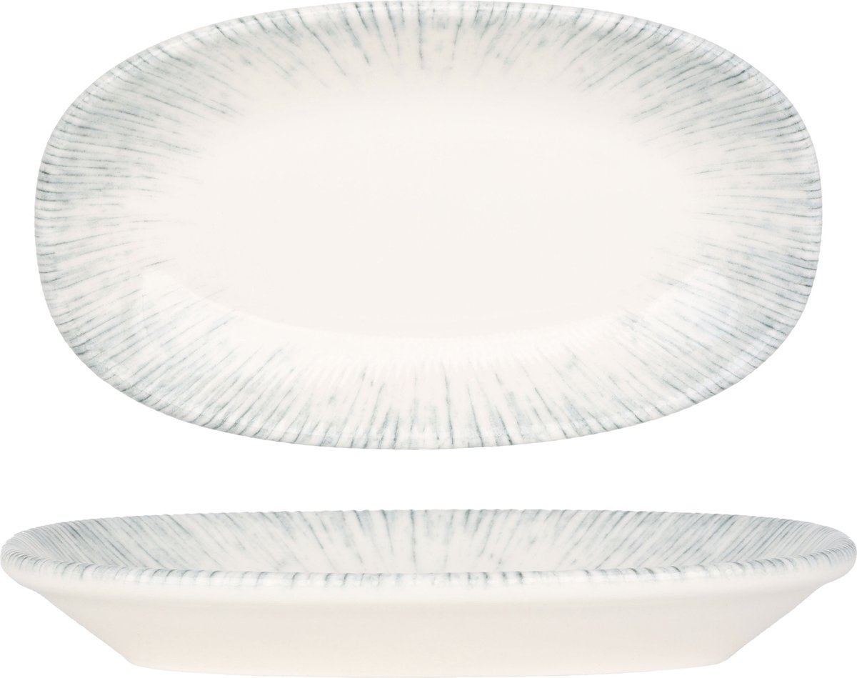 Bonna Serveerschaal - Iris - Porselein - 19x11 cm - set van 2