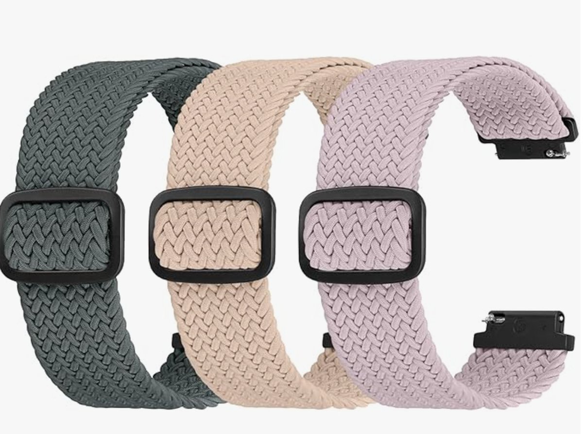 Elastisch nylon vervangend horlogebandje 16 mm 18 mm 20 mm 22 mm, horlogebandjes met snelsluiting, zacht stoffen verstelbaar luchtdoorlatend sportbandje voor dames en heren