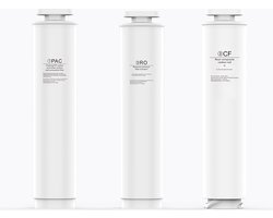 3x Vervanging Filter SET voor LIFELAB Waterdispenser - 1. Sedimentfilter 2. Omgekeerde Osmose filter 3. Actief Koolstoffilter