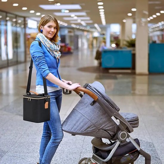Dutchers.® Luxe Kolftas - * - Inclusief Koelelement - Koeltas Moedermelk - Koeltas voor Onderweg - Opbergruimte voor Afgekolfde Flesjes - Afgekolfde Melk Bewaren - Baby - Thermisch Geïsoleerde Reistas - Stijlvol & Praktisch van Dutchers — afbeelding 4