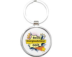 Akyol - de beste energieadviseur ooit Sleutelhanger - Werk - de beste energieadviseur - energieadviseur - adviseur - energiemedewerker - ep-adviseur - werk - cadeau voor je collega - epa-adviseur - 4 x 7,5 CM