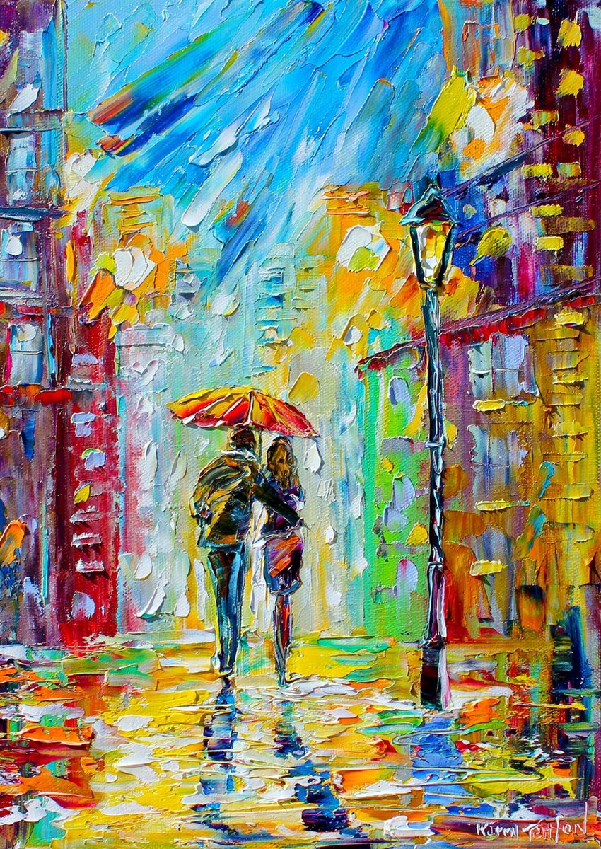 Enjoy Puzzle legpuzzel Rainy Romance in the City - 1000 stukjes.