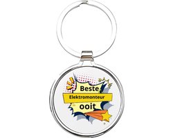 Akyol - beste elektromonteur ooit Sleutelhanger - Elektricien - de beste elektromonteur - elektromonteur - monteur - monteurs - électricien - technicus - cadeau voor een monteur - 4 x 7,5 CM