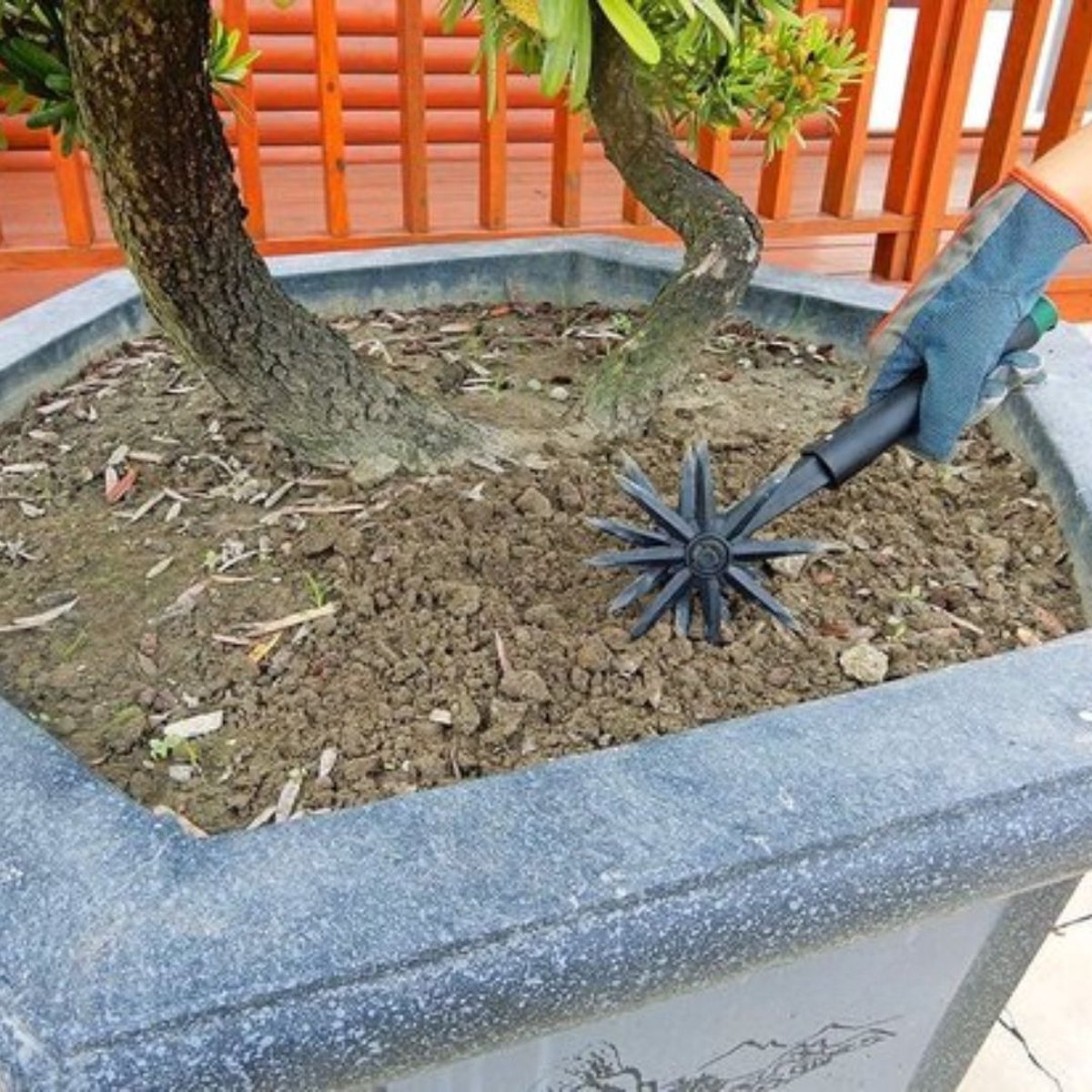 Gardtech Webshop GARDTECH 2 In 1 Tuinklauw Met Handvat - Bollenplanter, Afneembare Klauwplanter Met Handig Handvat, Hand Cultivator En Bollenplanter In één Verstelbare Tuinklauw 96,5 Cm