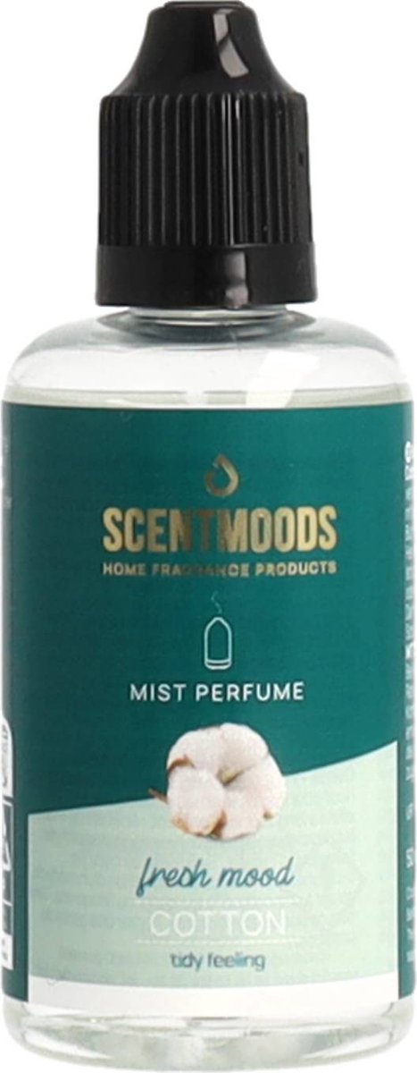 Goedkoopste Scentmoods - Katoen Geurolie Voor Aromadiffuser - Geurolie Voor Oliebrander - Navulling Geurbrander - Etherische Olie - Geurverspreiders - Verdamper