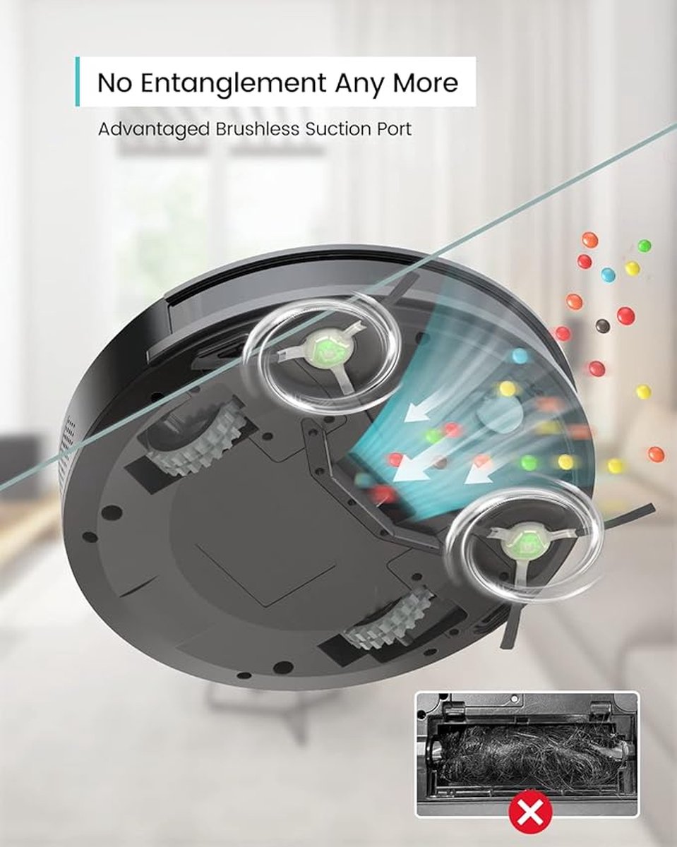 Lefant Robotstofzuiger met Dweilfunctie en Alexa Stem Besturing - afbeelding 3