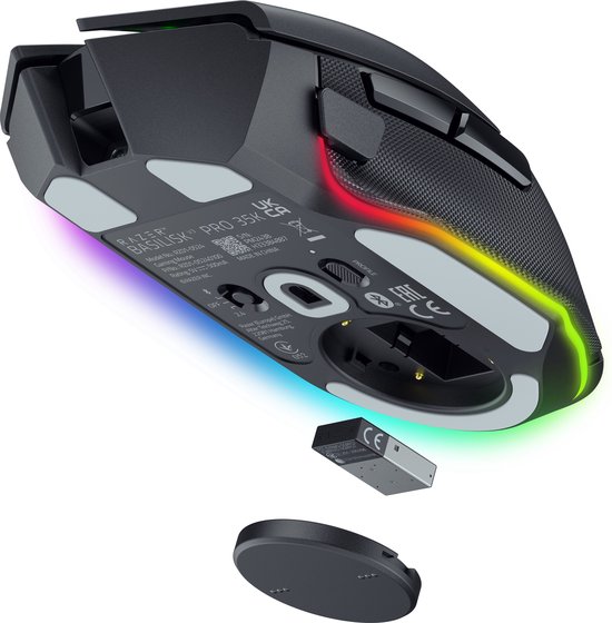 Razer Basilisk V3 Pro 35K - Draadloze Gaming Muis - Ergonomisch - RGB - 4-weg Scrollwiel - Zwart
