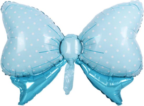 Strik ballon - 59x82cm - Themafeest - Babyshower - Geboorte - It's a Boy - Versiering - Ballonnen - Helium ballon - Geboorte Cadeau Jongen - Kraam Ballon - Babyshower versiering - Baby shower folie ballonnen - Folie ballon - Blauw
