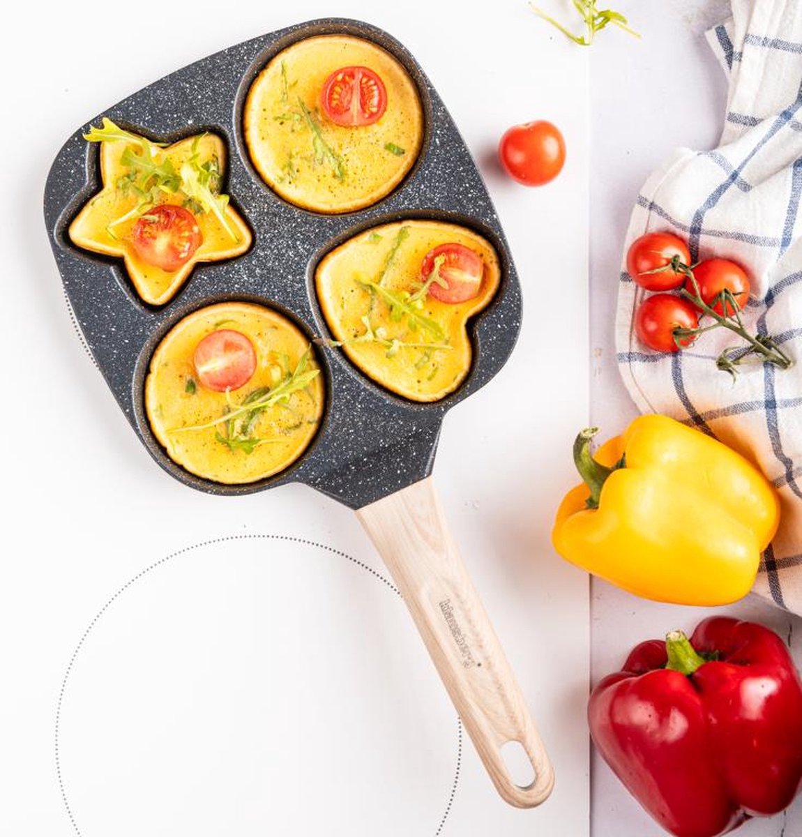 Piet Huysentruyt Recycled Aluminium Pannenkoekenpan met Antikleeflaag | Duurzaam en Perfect