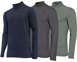 3-Pack Campri Skipully - Wintersportpully - Heren - Navy/Charcoal-marl/Jungle green (647) - maat XL
