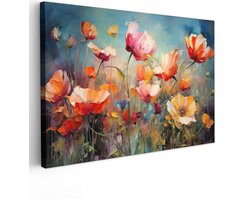Canvas schilderij bloemen 120x80 cm - Abstracte kunst handgeschilderd - Huis decoratie woonkamer kleurrijk - Keuken muur schilderijen - Wanddecoratie accessoires - Kamer interieur natuur Canvas schilderij bloemen 120x80 cm - Abstracte kunst handgeschilderd - Huis decoratie woonkamer kleurrijk - Keuken muur schilderijen - Wanddecoratie accessoires - Kamer interieur natuur