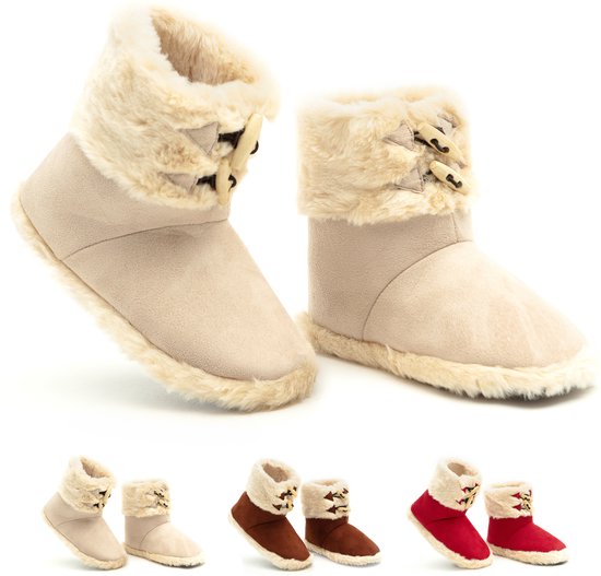 Solemates® Rope Sloffen/Pantoffels - Dames/Heren - Beige - Maat 40/41 - Anti-Slip - Hoog