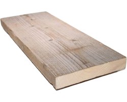 Industrieel Steigerhouten Wandplank 90 cm - Geschuurd - Perfect als Boekenplank of Decoratieve Plank