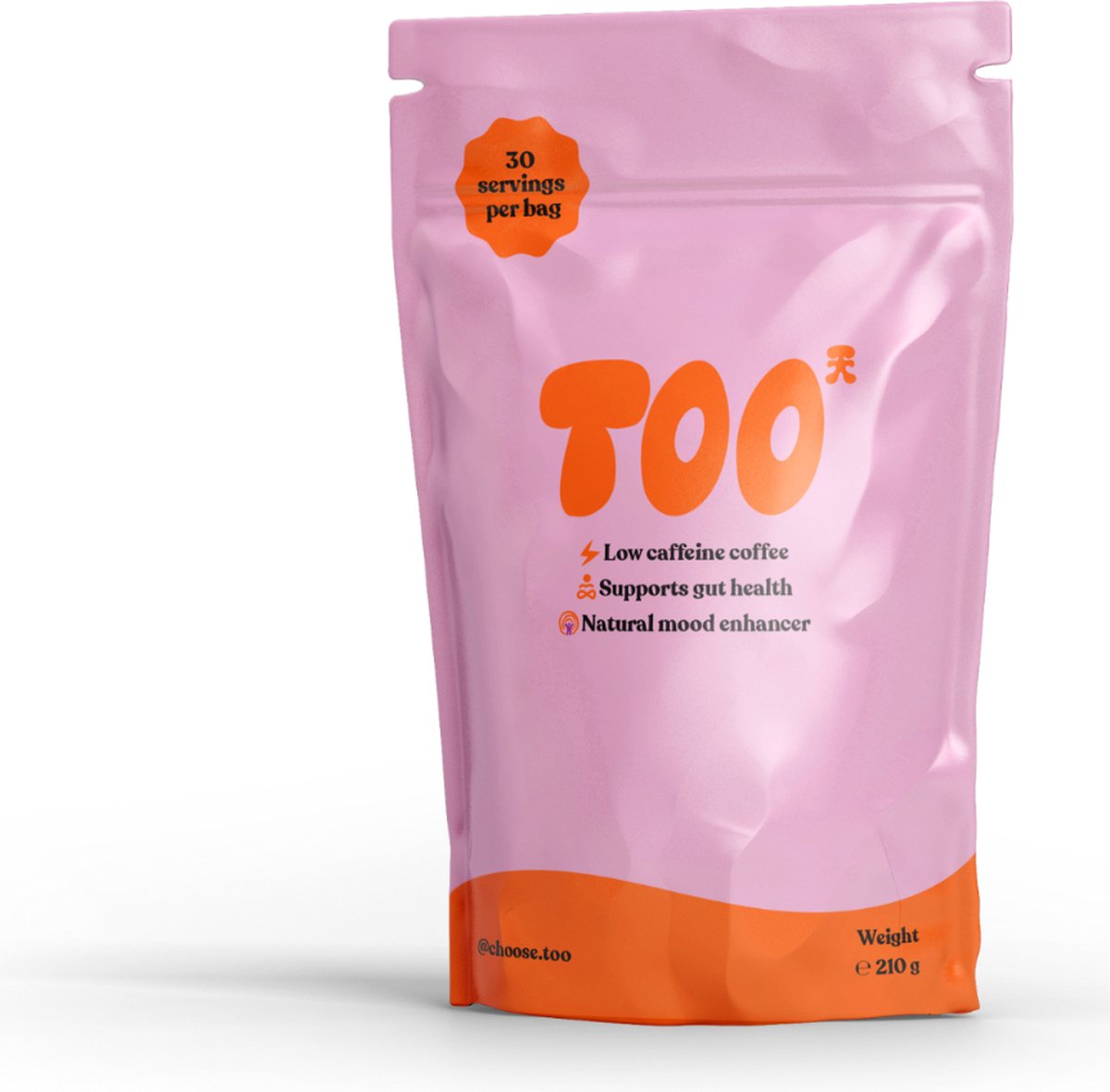 Goedkoopste TOO - Lage cafeïne paddenstoelenkoffie - Biologische Instant koffie - 5 Paddenstoelen & L-Theanine - 30 kopjes - Vegan - Lion's Mane, Chaga, Meer - Koffie-alternatief