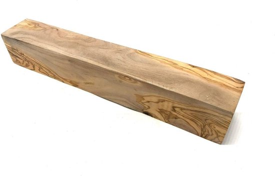 D.O.M. Draaihout van natuurlijk olijfhout 60 x 60 x 200 mm