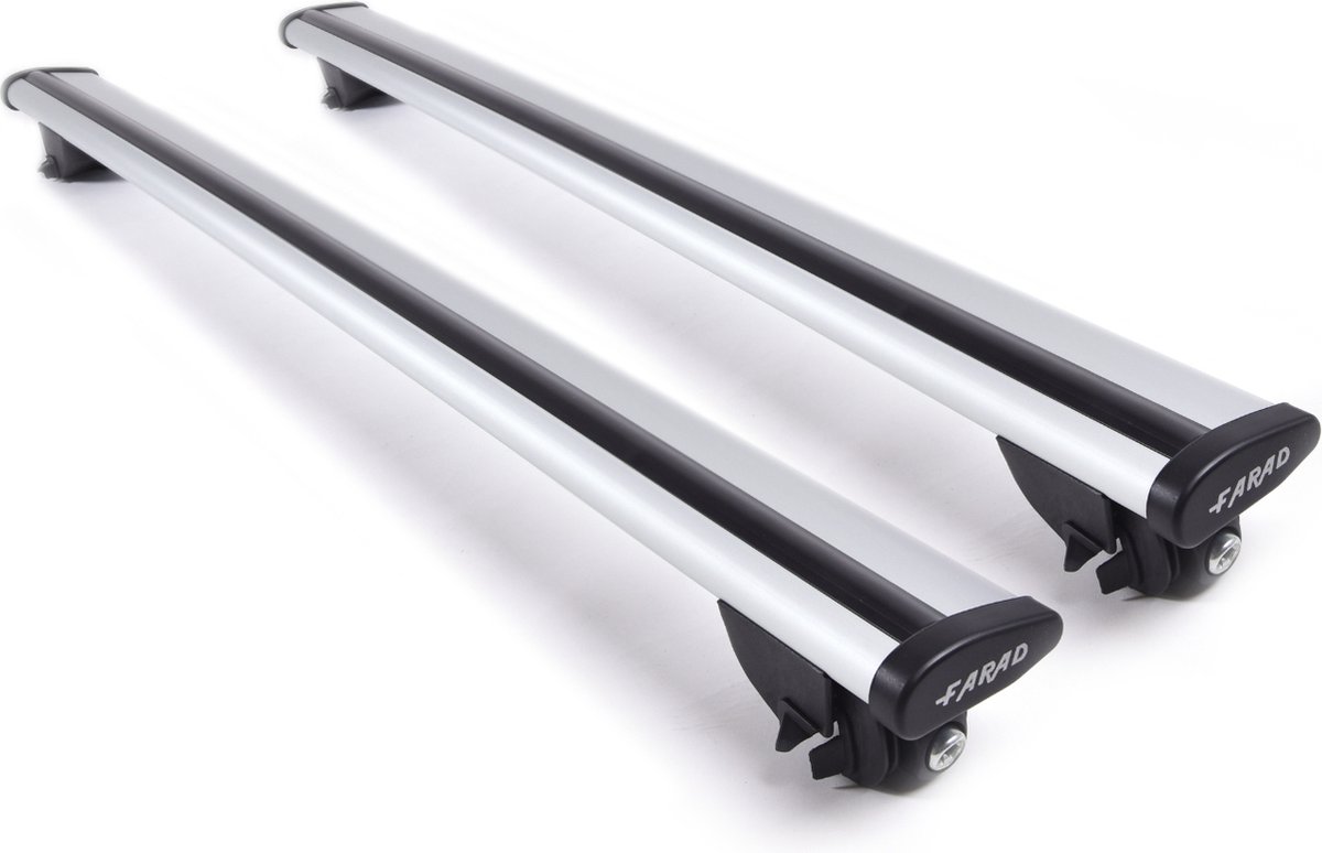 Dakdragers geschikt voor Volkswagen Passat Variant vanaf 2015 gesloten dakrailing - Aluminium - Hoog laadvermogen 100kg - Wingbar - Zilver - Merk Farad