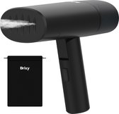 Brixy Kledingstomer - Krachtige Handstomer - Stoomapparaat Kleding En Meubilair - Incl Opbergtas - Antraciet