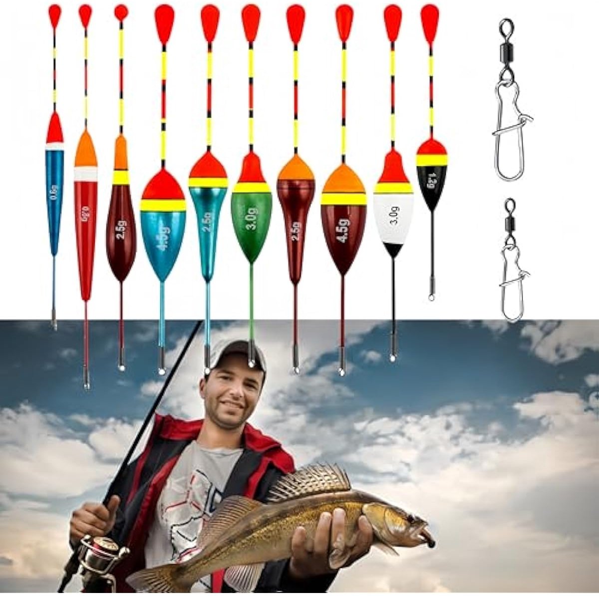Homesy - forellepelset, kunstaas, spinner, knipperlichtset, visaas, spinner, forel, set, spinner, forelset, knipperlichten, vissen