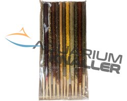 Aquarium Knaller - Garnalenlollies aquarium - Garnalenvoer - 11 cm variatie pack (12 stuks)