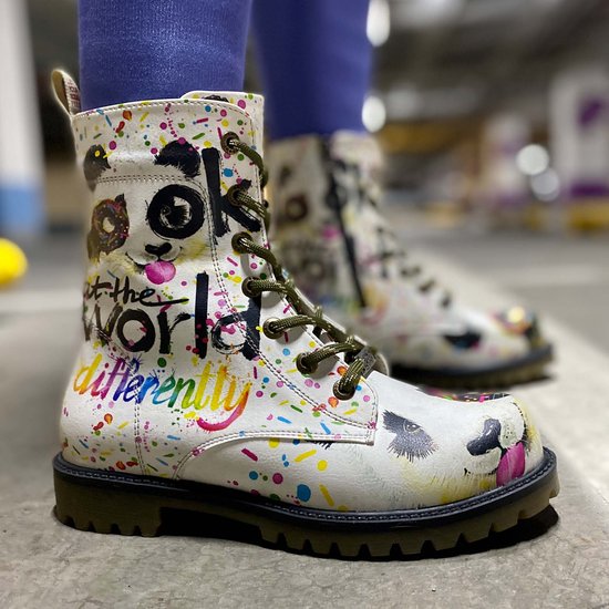 GOBY - Look At The World Differently - Bottines - Bottes femme - Bottes femmes - Haute qualité - Fait main - Taille 42