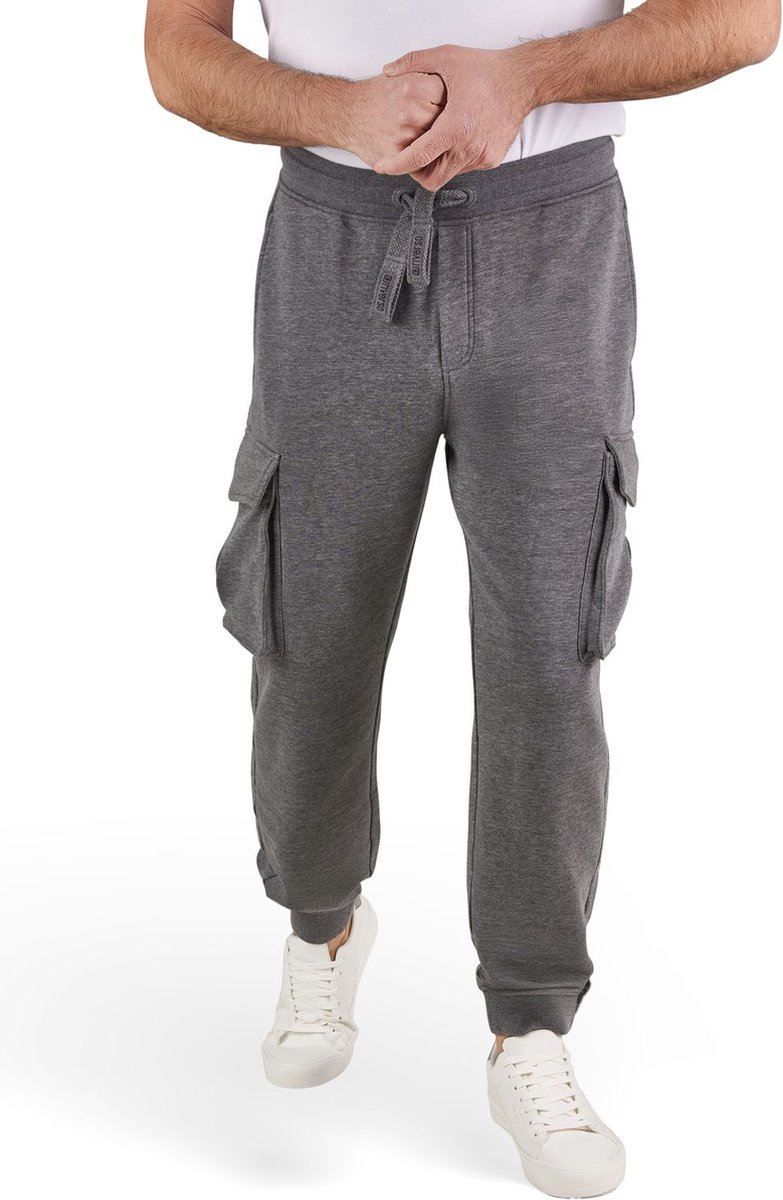 riverso Heren Joggingbroek RIVLoris regular/straight Grijs 3XL Volwassenen Sweatpants / Sweatbroek