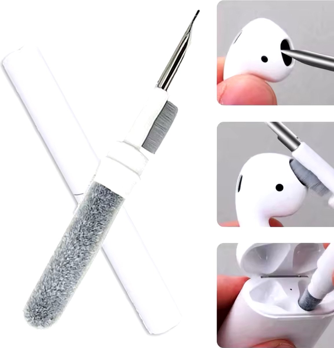 Bluetooth Oortelefoon Cleaner Kit Voor Airpods Pro 1 2 3 Oordopjes Case Cleaning