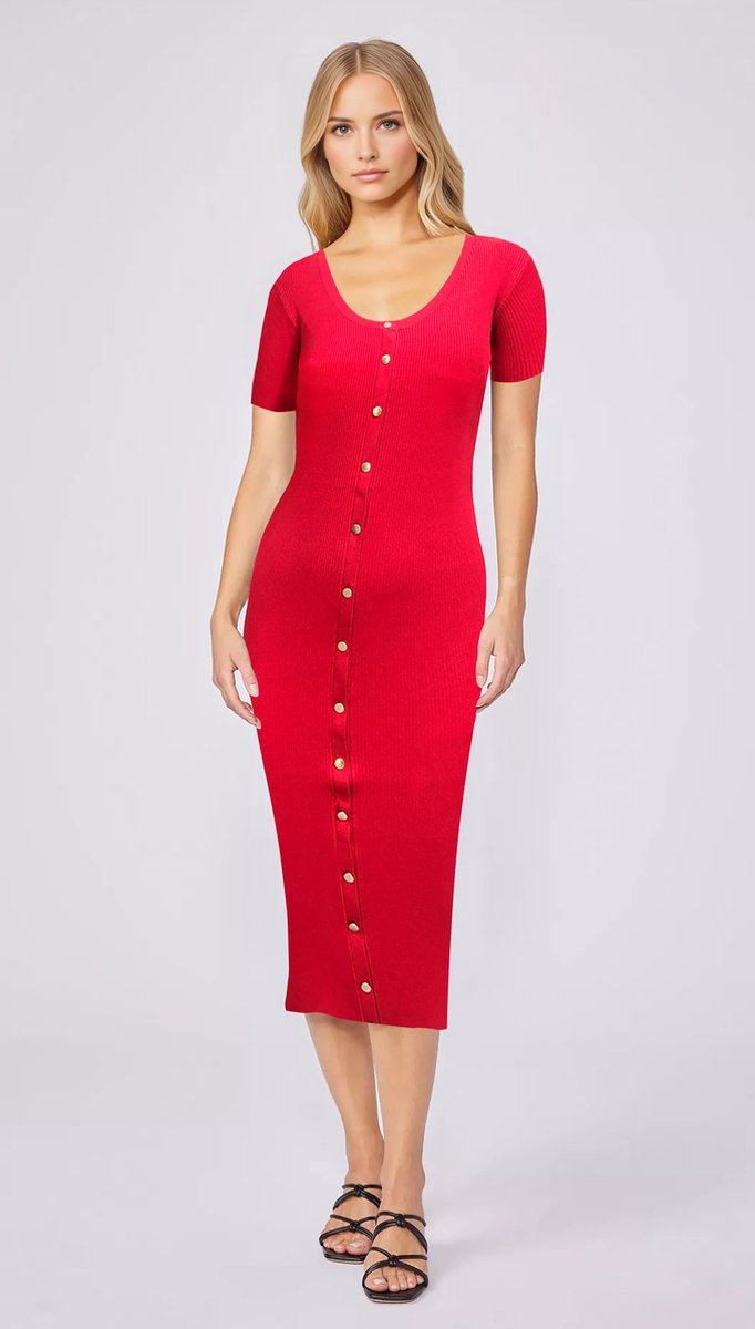 Starry Indigo - Dames Gebreide jurk