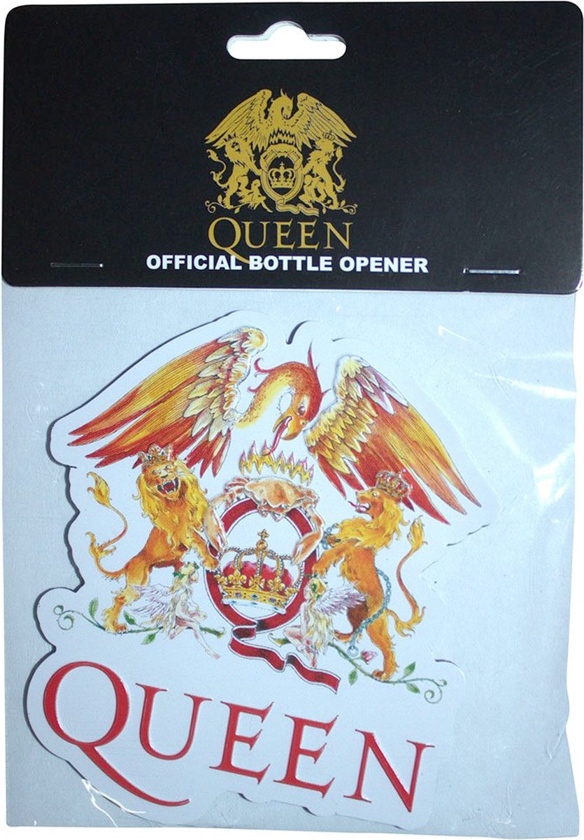 Queen - Classic Crest Embossed Koelkastmagneet - Multicolours