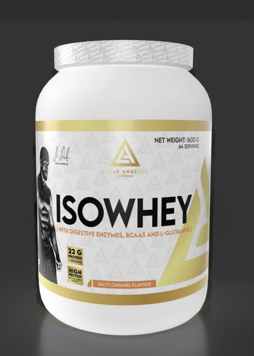 Goedkoopste Lazar Angelov IsoWhey protein isolate powder Salty caramel – 1600g