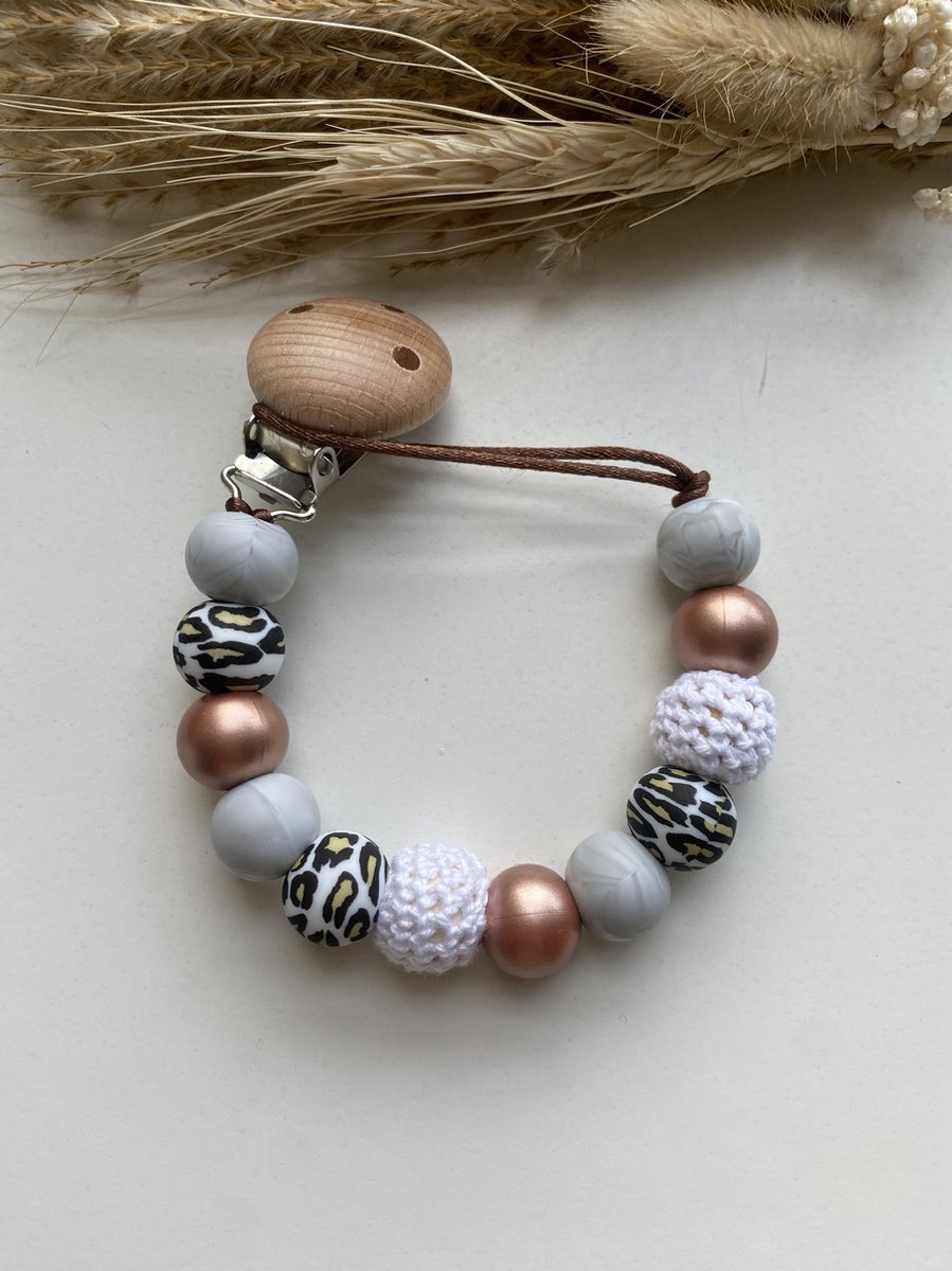 Goedkoopste Speenkoord brons-kraamcadeau-baby accessoires