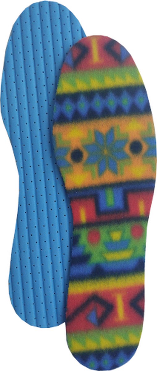 Ronilux Colorado Fleece Inlegzool - Winter Inlegzool met Koolstof - Tegen koude voeten - Warm en zacht - Maat 42/43