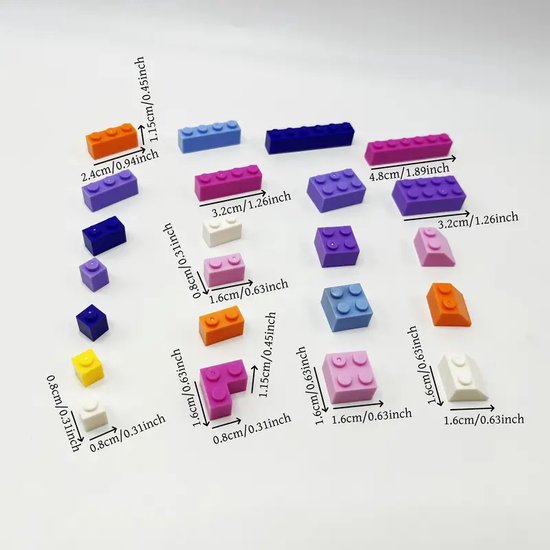 500-delige Klassieke Bouwstenen Set - Creatief en Educatief Constructiespeelgoed voor Kinderen - Hoogwaardige ABS Stenen in Gemengde Kleuren - Compatibel met Lego van $ — afbeelding 3