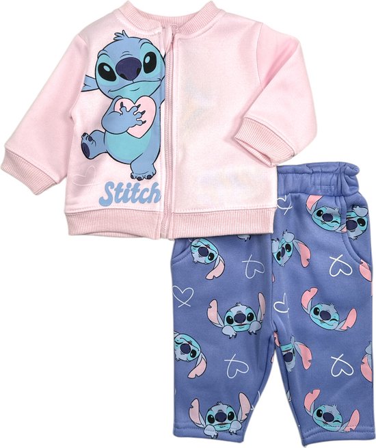 Set Disney Lilo & Stitch - Bébé - Ensemble Bébé - Pantalon + Gilet - Taille 92 (24 Mois)