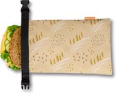 BroodNeed® - Sac à sandwich réutilisable Premium - à partir de Bouteilles 100 % recyclées - Idéal comme sacs de congélation - Sac à déjeuner - Sac à sandwich réutilisable - Emballage alimentaire - Boîte à déjeuner - 30x20 cm - Cosy Woods