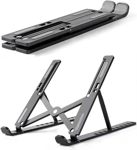 Laptopstandaard R-Go Tools Zwart Voor Laptops Tussen De 10 En 22 Inch