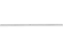Westcott liniaal - 100 cm - aluminium - met anti slip - C-E10199