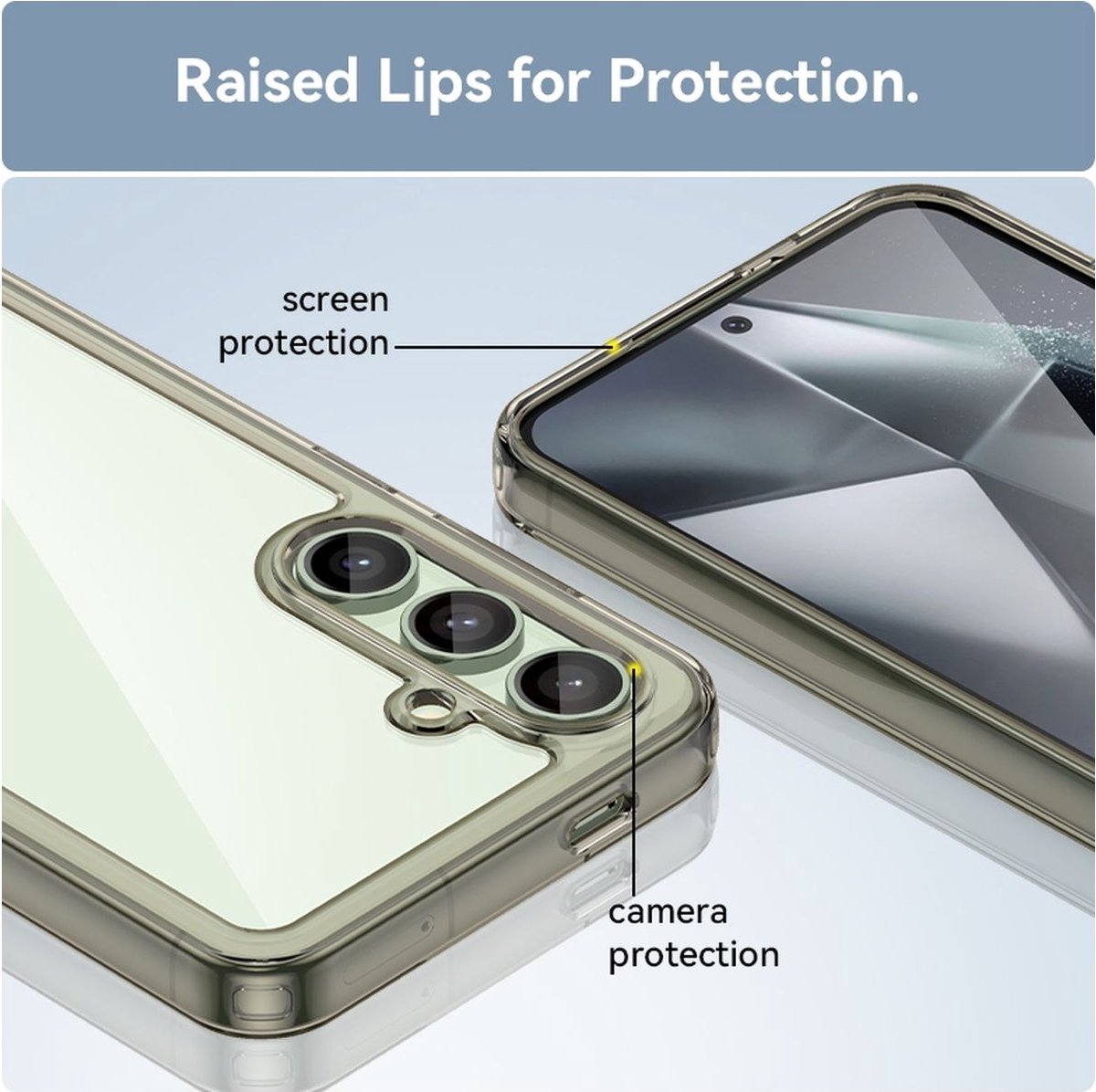 Mobigear Hoesje geschikt voor Samsung Galaxy S24 FE Telefoonhoesje Hardcase | Mobigear Crystal Backcover | Galaxy S24 FE Case | Back Cover - Groen